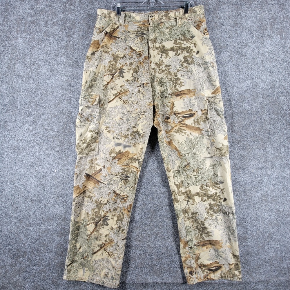 King's Hidden Mesa Desert Shadow Pants Mens 38-R Camo Flat Front Hunting Outdoor